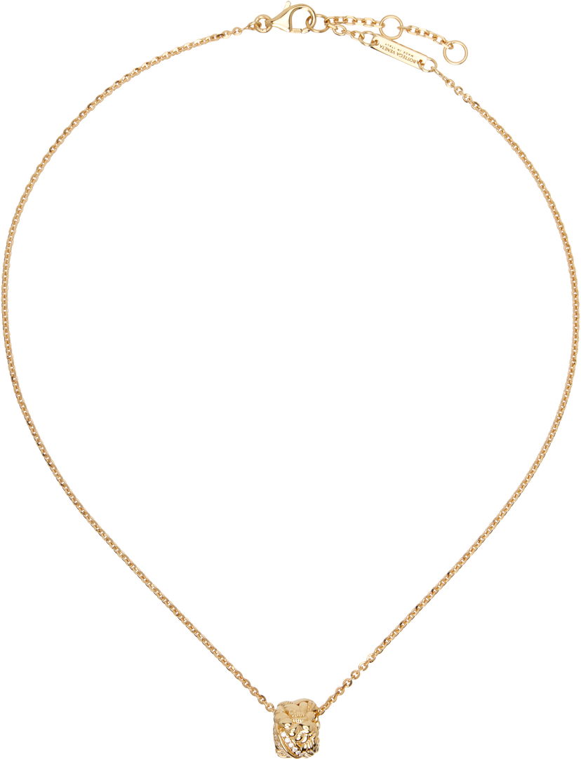 Náhrdelník Bottega Veneta Bottega Veneta Intreccio Gold-Tone Pendant Necklace Žltá | 838173 VBOB6