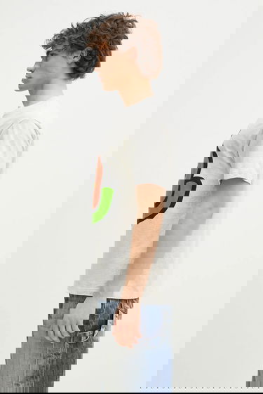 Tričko KENZO Graphic T-Shirt Šedá | FF55TS5304SG.93, 1