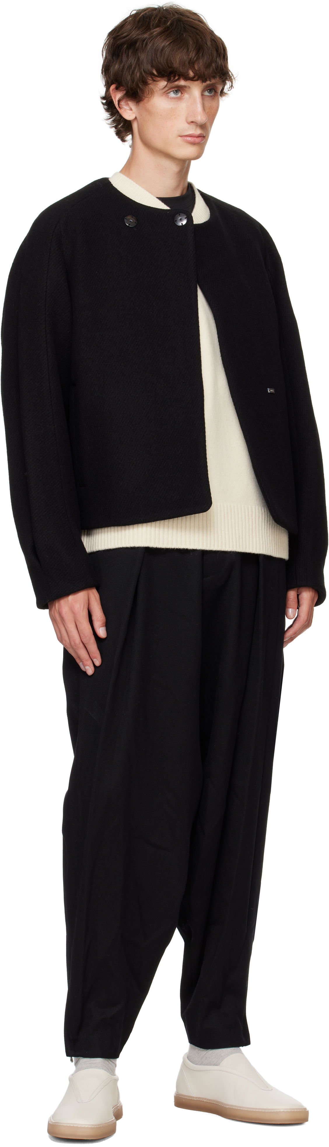 Black Wide Leg Trousers