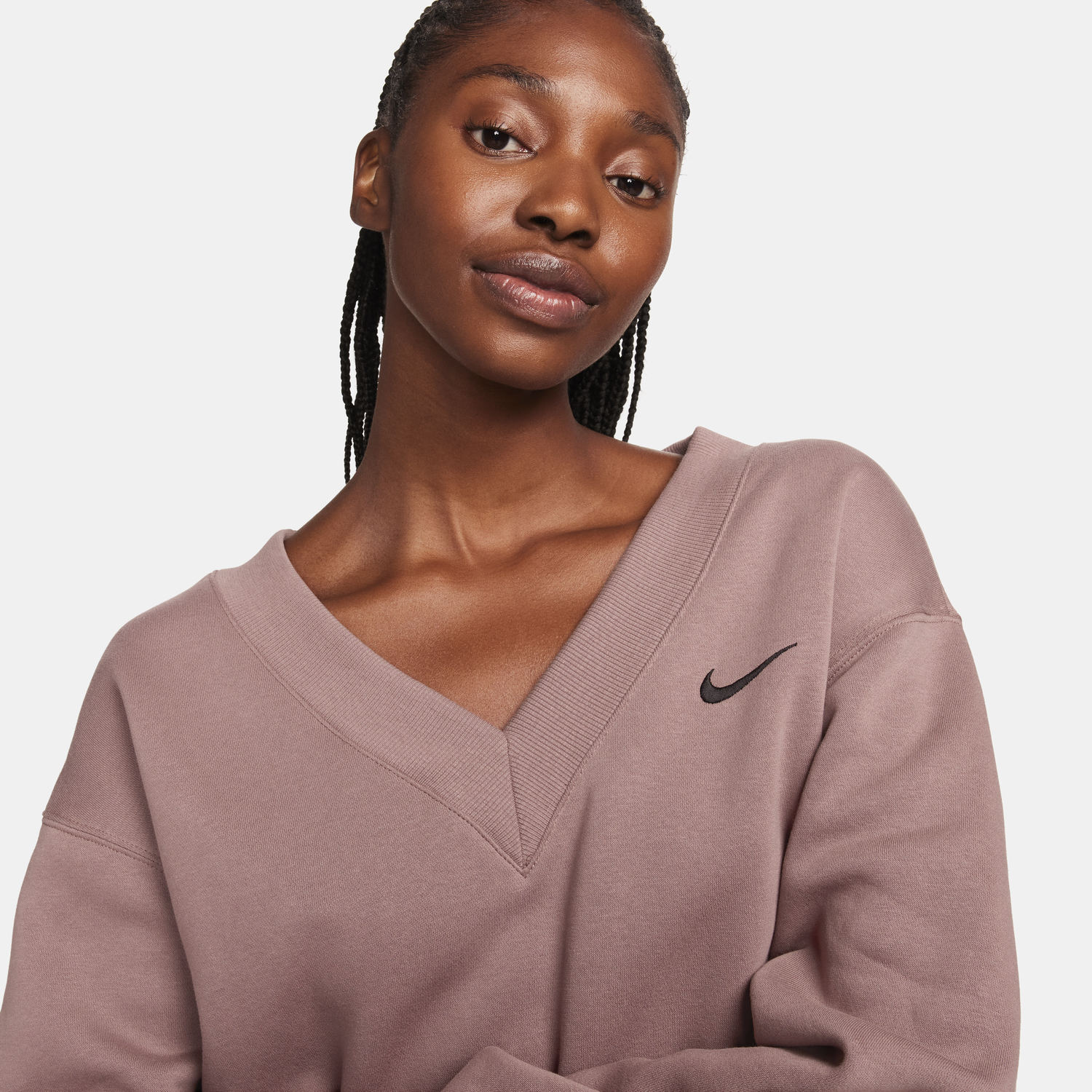 Mikina Nike Sportswear Phoenix Fleece Sweatshirt Ružová | FN3651-208, 1
