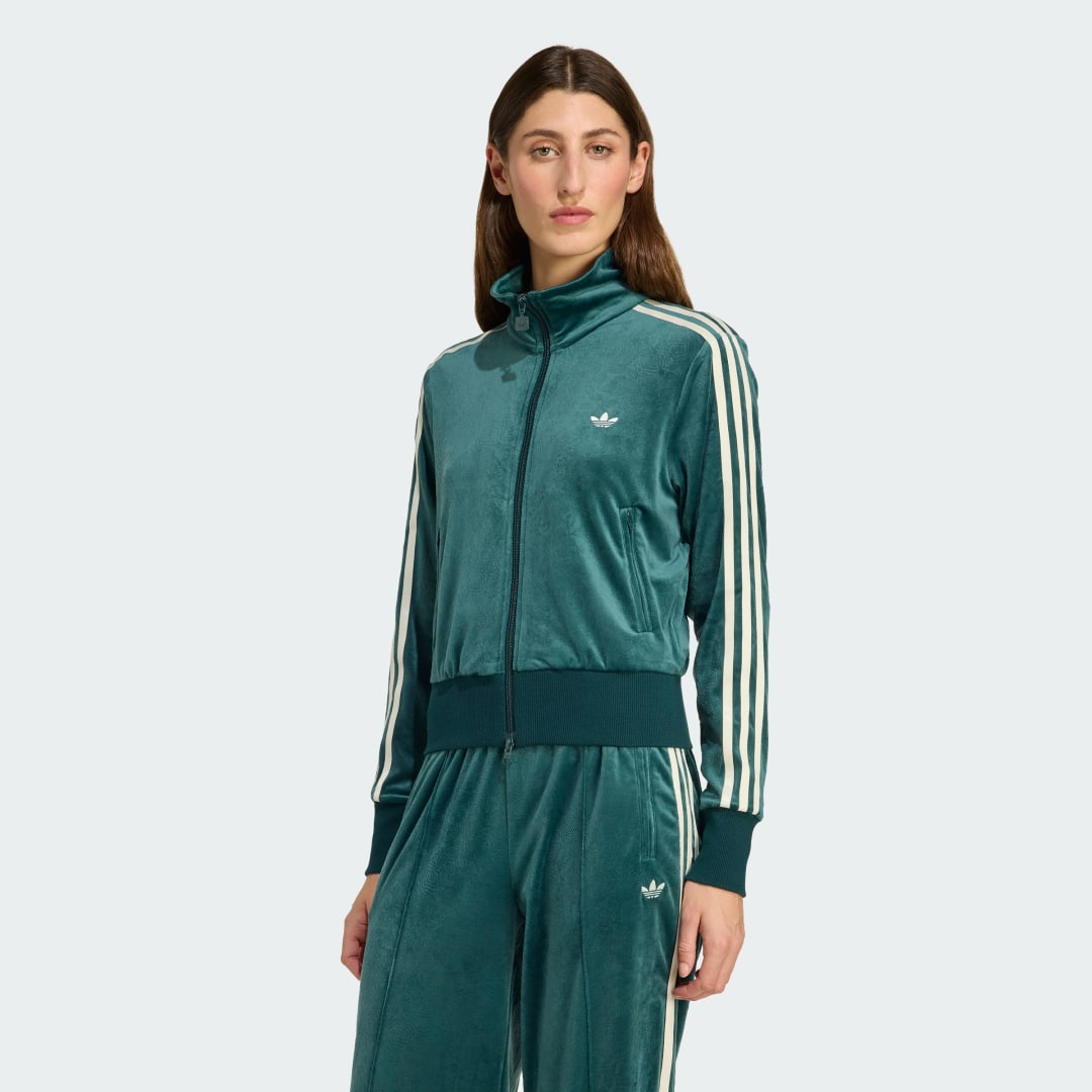 Súprava adidas Originals adidas Originals x Liberty London Firebird Velvet Track Top Zelené | JW5267, 0