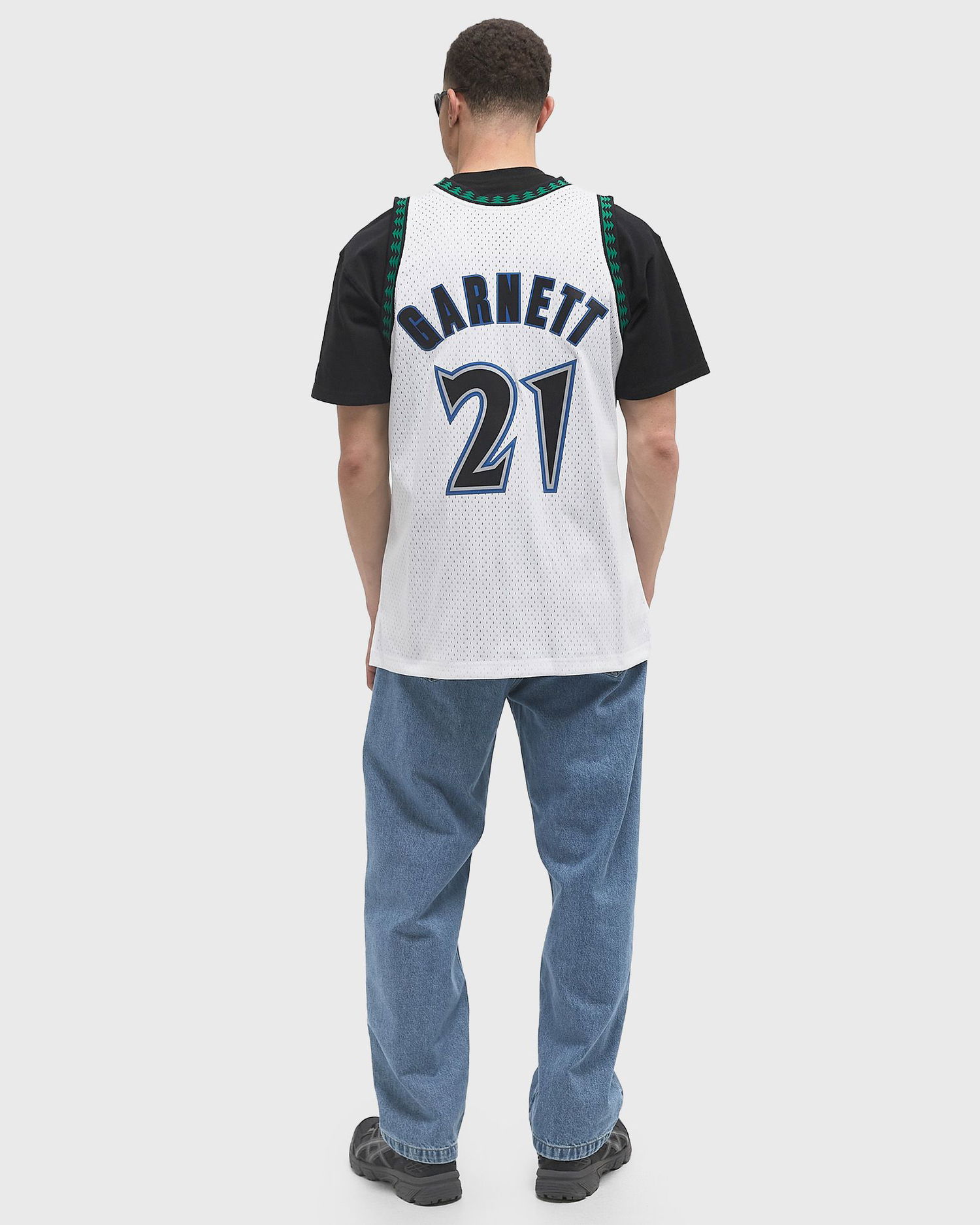 Dres Mitchell & Ness Mitchell & Ness Minnesota Timberwolves Kevin Garnett #21 Jersey Biela | JY11624-MTIWHIT, 1