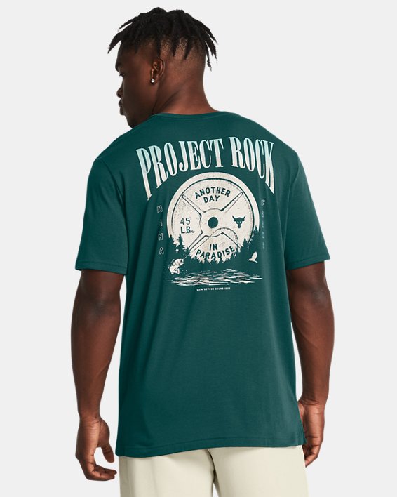 Tričko Under Armour Project Rock Day Kurzarm-Shirt Zelené | 1383221-449, 1