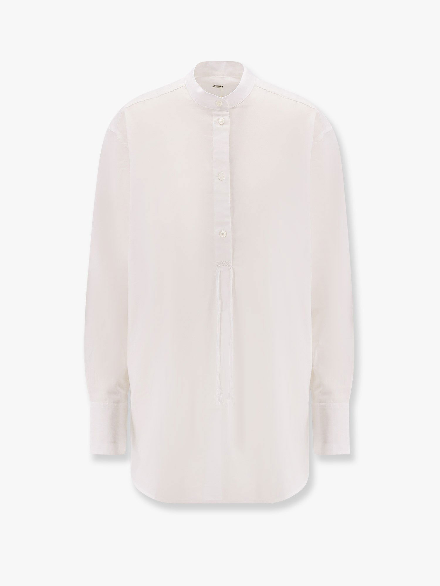 Košeľa TOTEME Long Sleeve Band Collar Shirt Toteme Biela | 252WRT0427FB0372047, 0