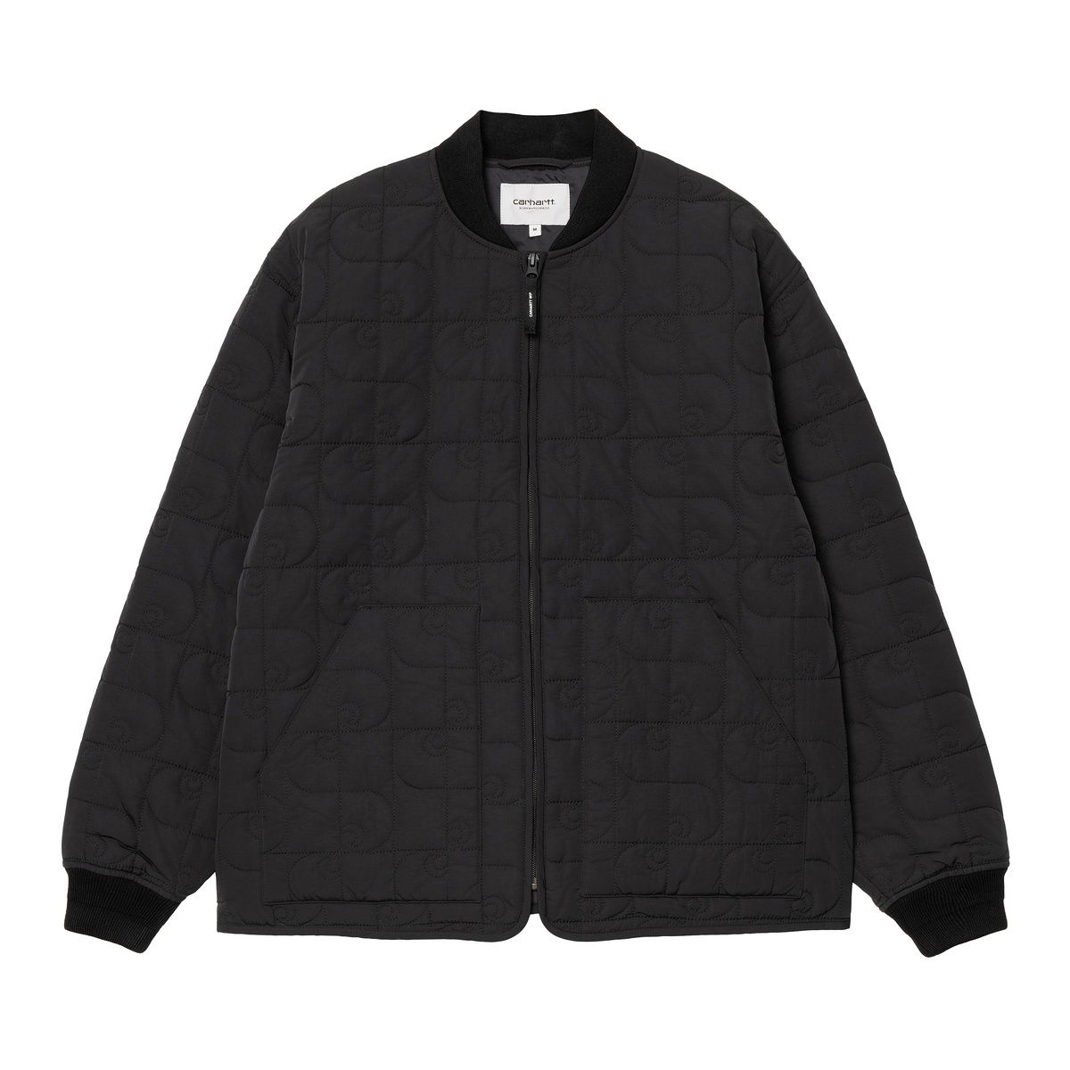 Bomber bunda Carhartt WIP Black Quilted Liner Jacket Čierna | A242004_9, 0