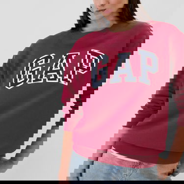Mikina GAP Logo Crew Beet Red Vínová | 554936-37, 3