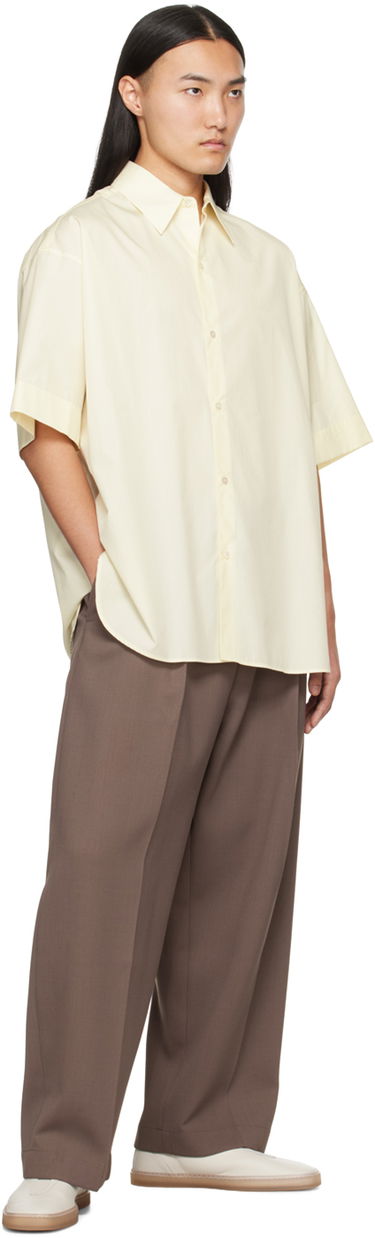 Košeľa Studio Nicholson Studio Nicholson Sorono Short Sleeve Shirt Žltá | SORONO SNM - 883, 3