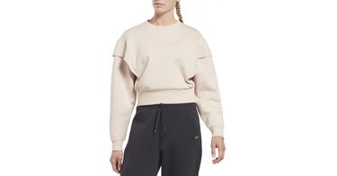 Mikina Reebok DreamBlend Cotton Mid-Layer Sweatshirt Béžová | HT6101, 1