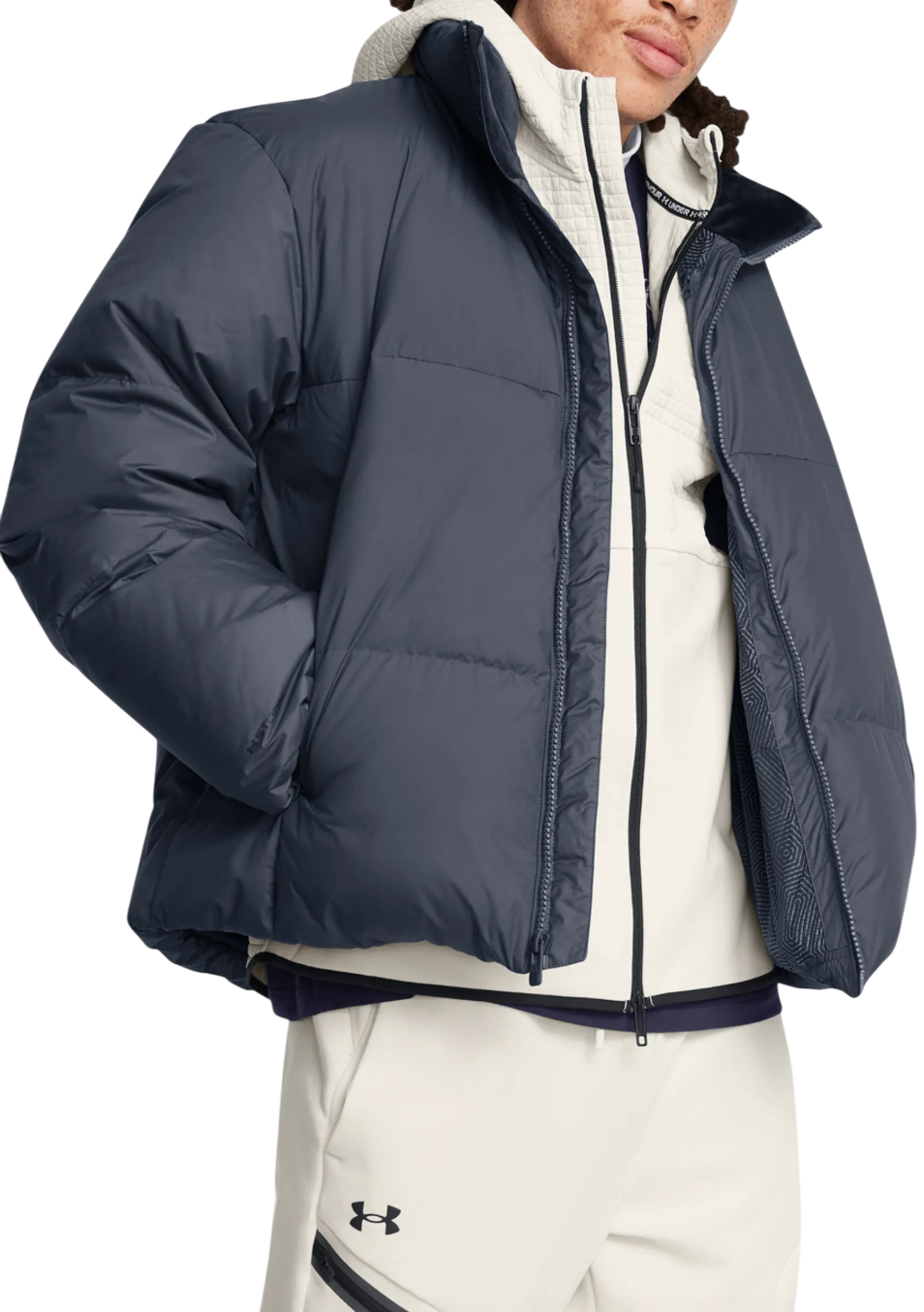 Prešívaná bunda Under Armour Limitless Down Puffer Jacket Navy | 1384643-044, 0
