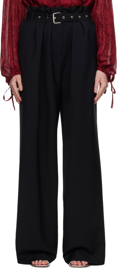 Nohavice Dries Van Noten Dries Van Noten Wool Belted Trousers Čierna | 251-010926-1381, 0