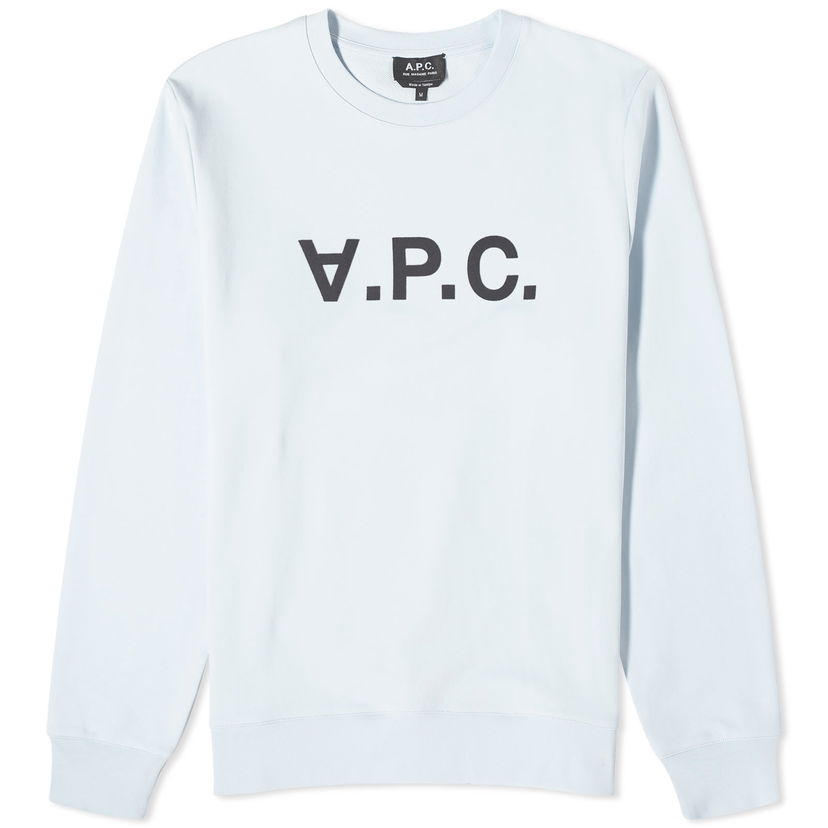 Sveter A.P.C. VPC Logo Crewneck Šedá | COFAX-H27378-IAB