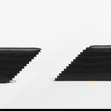 Peňaženka CALVIN KLEIN Calvin Klein Croc Long Zip Aro Wallet Čierna | LV04F1096G UB1, 1