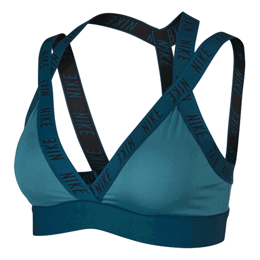 Podprsenka Nike Indy Logo Sports Bra Tyrkysová | BQ4810-364