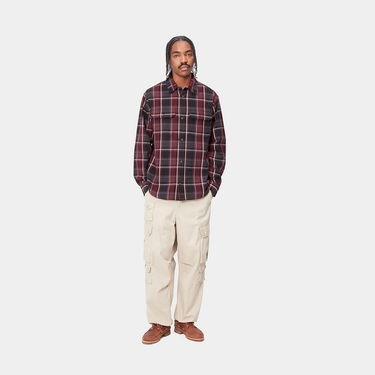 Košeľa Carhartt WIP Long Sleeve Plaid Shirt Červená | I033820_9, 2