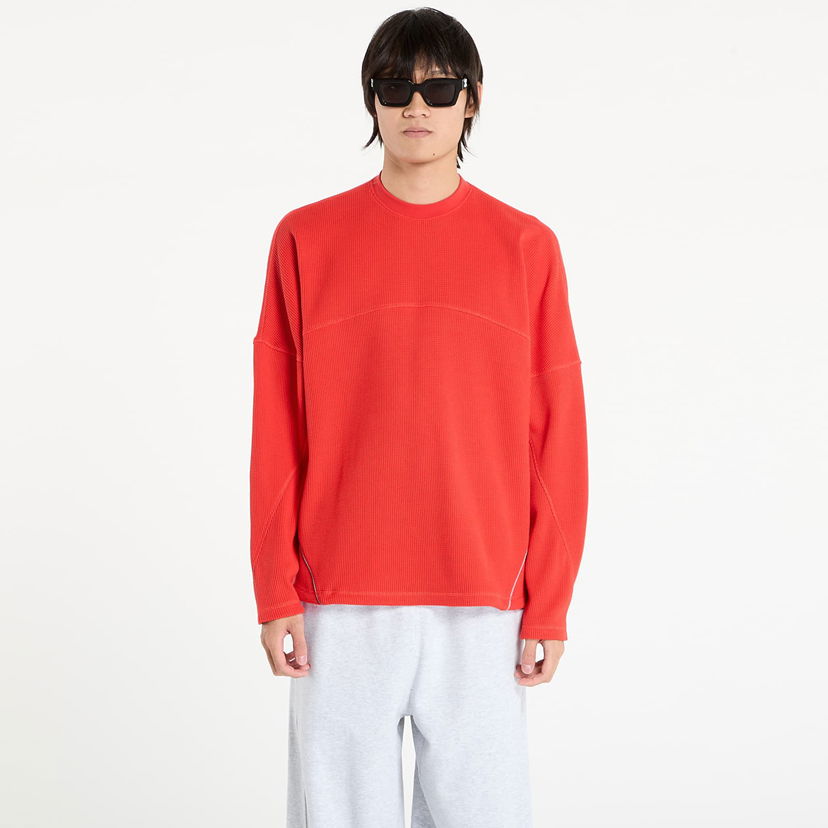 Tričko adidas Originals adidas La Cienega Sports Long Sleeve Top Červená | JX6136