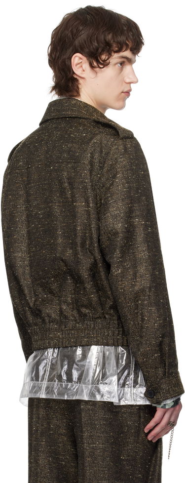 Bomber bunda Dries Van Noten Dries Van Noten Tweed Jacket Hnedá | 251-020510-1523, 2