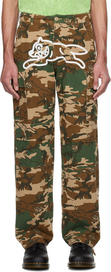 Cargo nohavice BBC IceCream ICECREAM Running Dog Woodland Camo Cargo Pants Zelené | IC24S36, 0