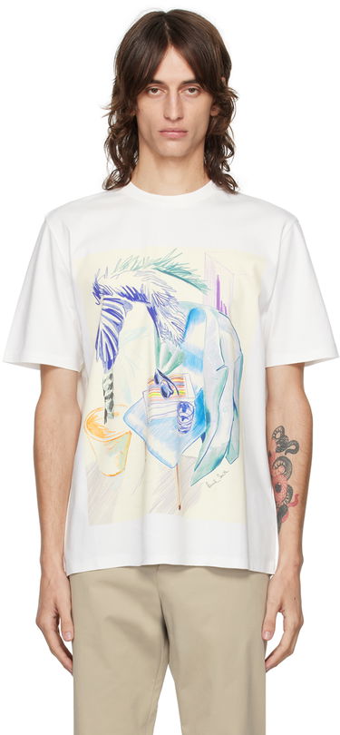 Tričko Paul Smith Paul Smith Life Drawing Print T-Shirt Biela | M1R-919T-NP4721-02, 0