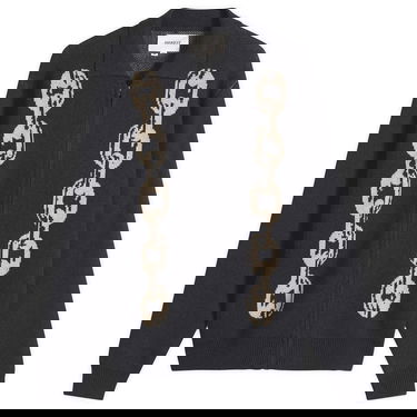Sveter Heresy Chain Zip Knit Shirt Čierna | HAW25-KW06, 0