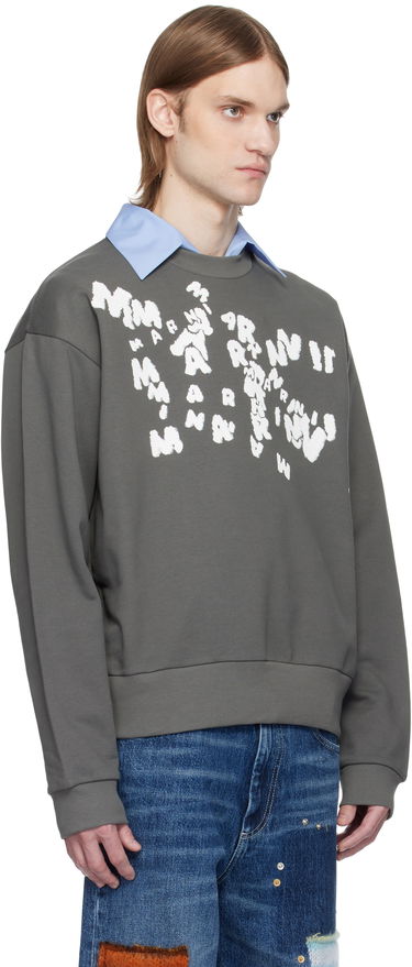 Sveter Marni Marni 'Marni' Caos Logo Sweatshirt Šedá | FUMU0074PU USCX48, 1