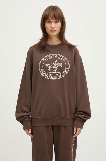 Mikina Sporty & Rich Sporty & Rich Riding Club Sweatshirt Hnedá | ST071512244BR03, 1