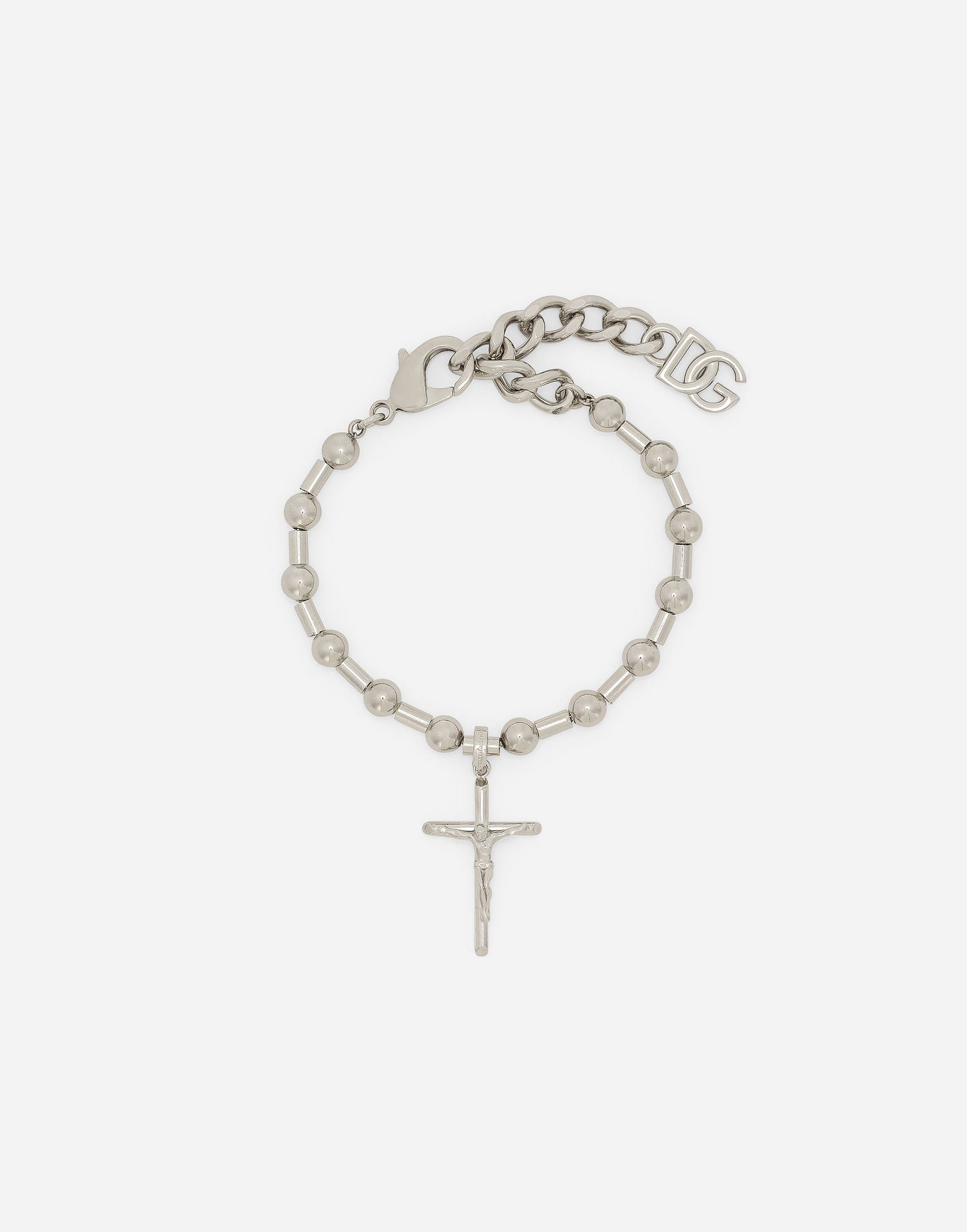 Náramok Dolce & Gabbana Silver Metal Cross Pendant Bracelet Metalická | WBQ1D2W111187655, 0