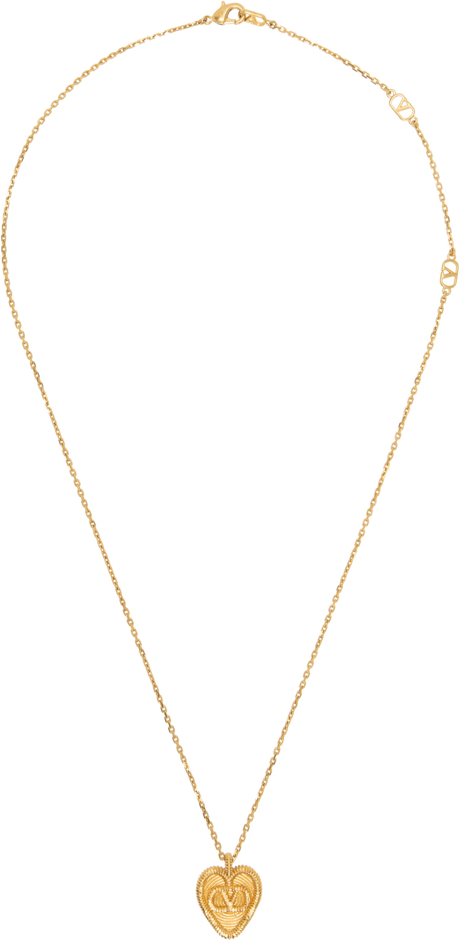 Náhrdelník Valentino Valentino Garavani Fil Perdu Gold-Tone Heart Pendant Necklace Žltá | 6W0J0Z56MET, 0