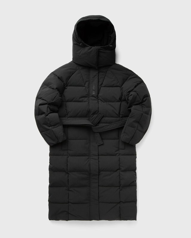 Tech Seersucker Puffer Coat With Hood