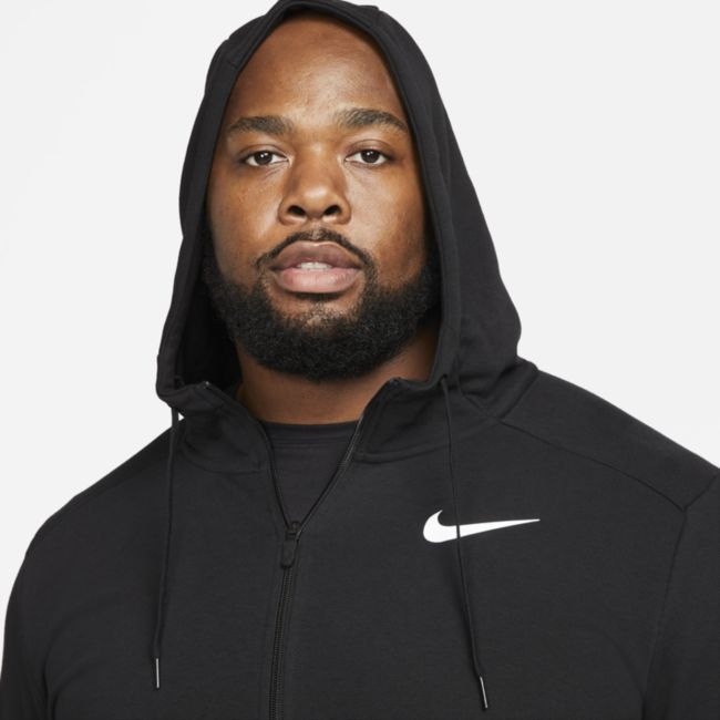 Mikina Nike Dri-FIT Full-Zip Training Hoodie Čierna | CZ6376-010, 0