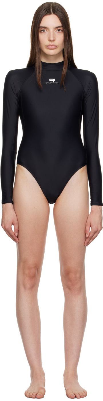 Plavky Balenciaga Racing Swimsuit Čierna | 746947 TOLB1, 0