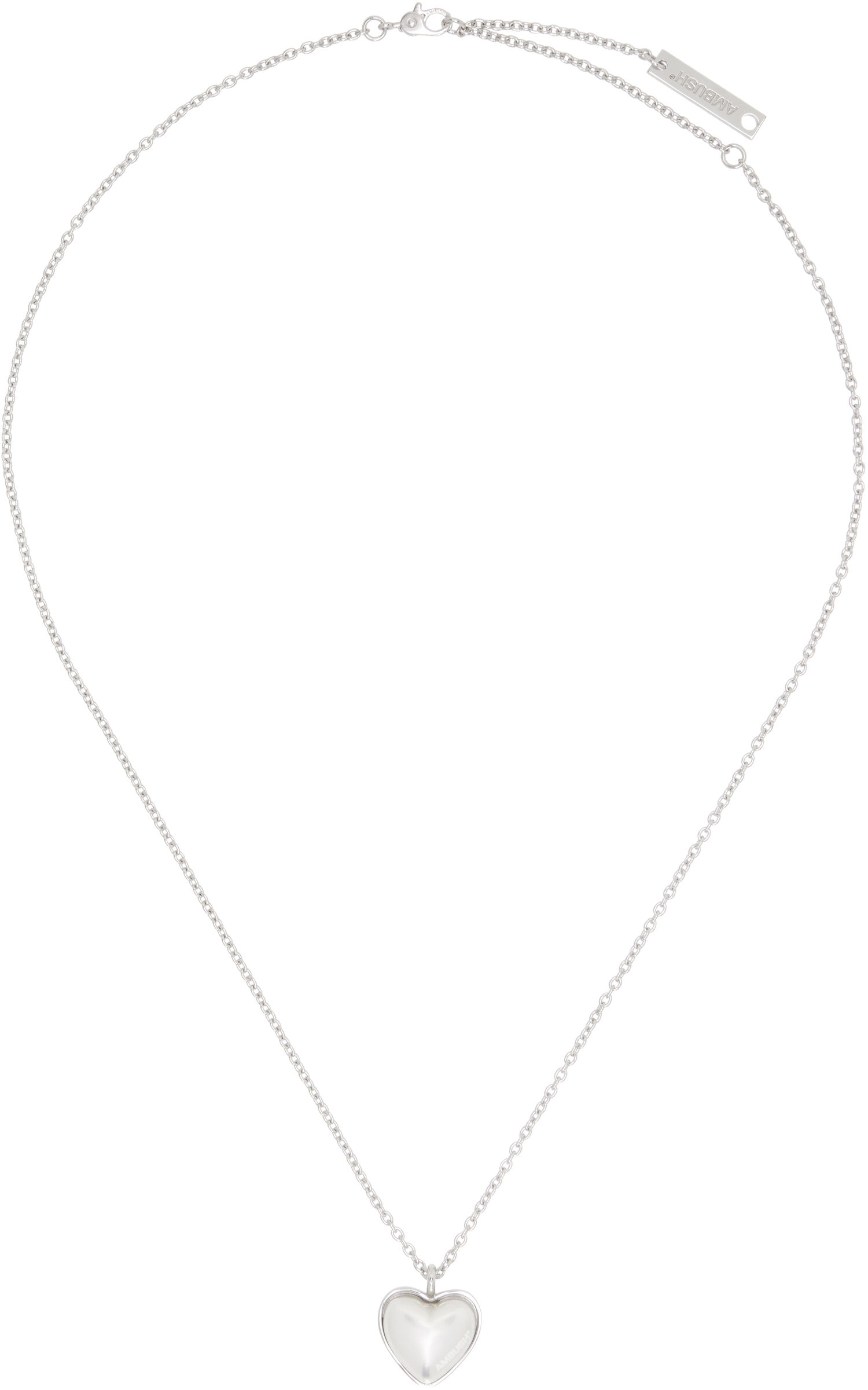 Náhrdelník Ambush AMBUSH Pearl Heart Charm Necklace Metalická | 12115241, 0
