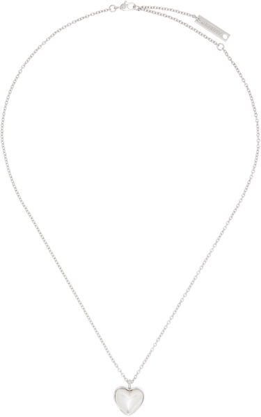Náhrdelník Ambush AMBUSH Pearl Heart Charm Necklace Metalická | 12115241, 0