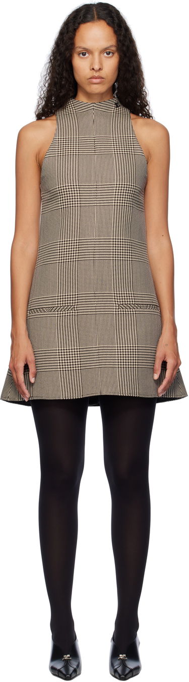 Šaty Courrèges Sleeveless Prince Of Wales A-Line Mini Dress Čierna | 324CRO456PL0165, 0