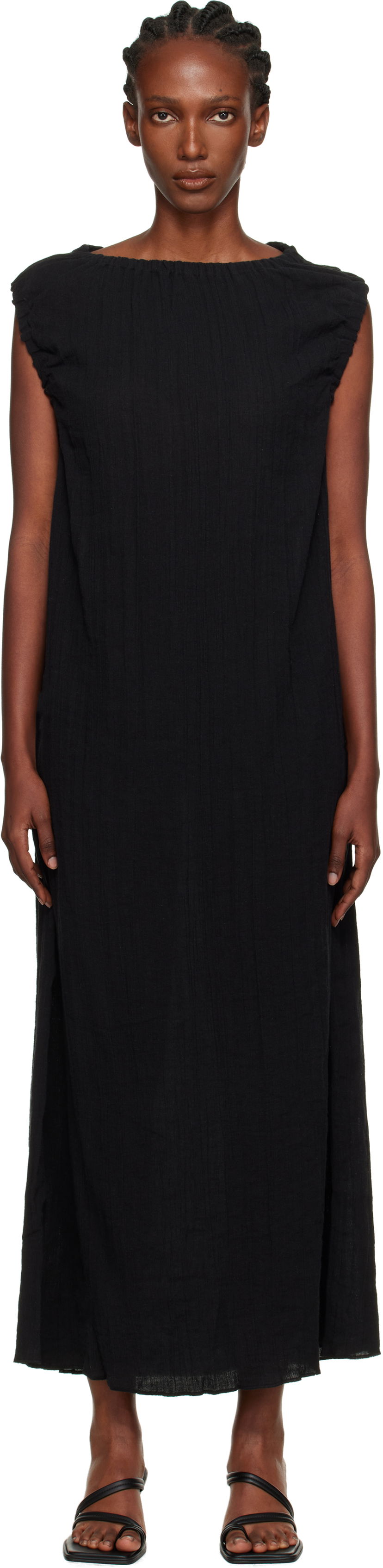 Šaty Baserange Baserange Mia Maxi Dress Čierna | DRMI-CL-AU25