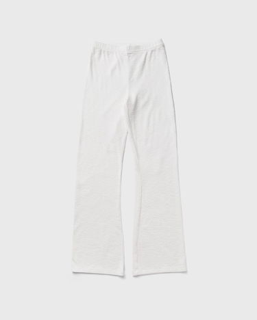 Nohavice American Vintage Waffle Knit Flare Leg Pants Biela | YRU05AE25-BLANC, 1