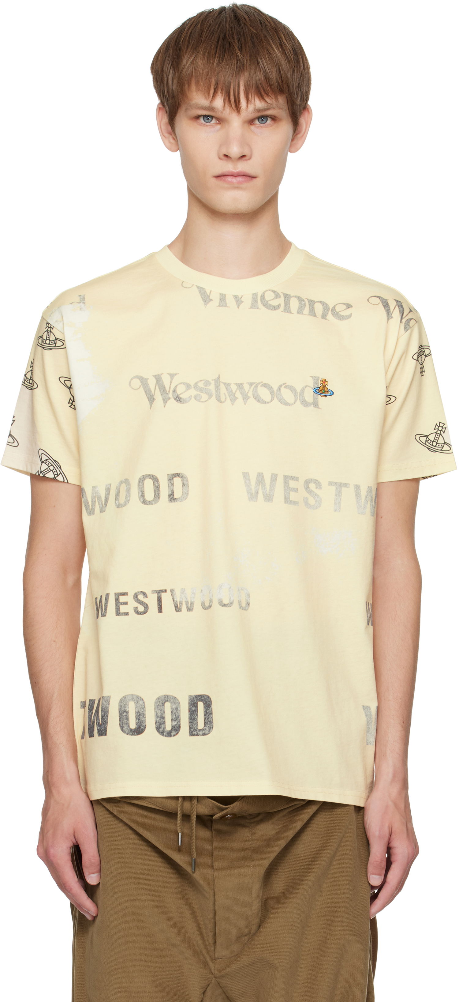 Tričko Vivienne Westwood Vivienne Westwood Labels Classic T-Shirt Žltá | 3G010013-J006E-, 0
