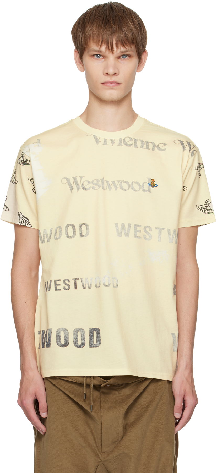 Tričko Vivienne Westwood Vivienne Westwood Labels Classic T-Shirt Žltá | 3G010013-J006E-
