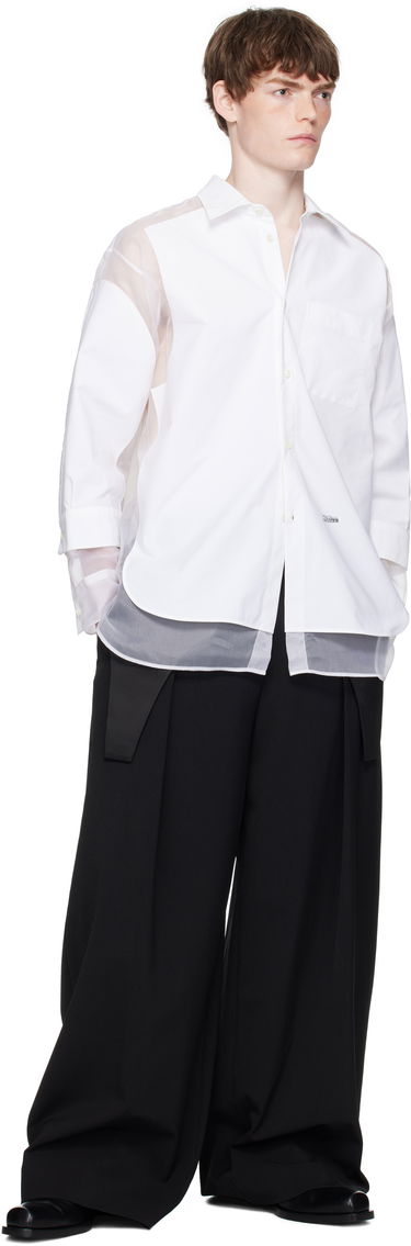 Košeľa Jean Paul Gaultier Jean Paul Gaultier 'The Petit Grand' Double Layered Shirt Biela | 25/03-U-ST035-C075-01, 3