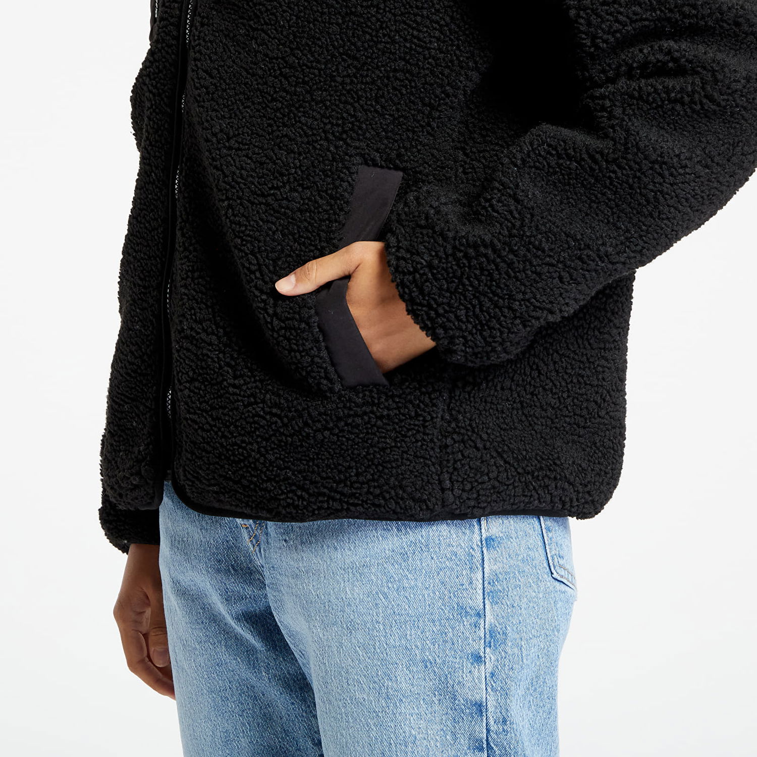 Bunda Karl Kani Metal Signature Teddy Trackjacket Čierna | KW234-038-3, 1