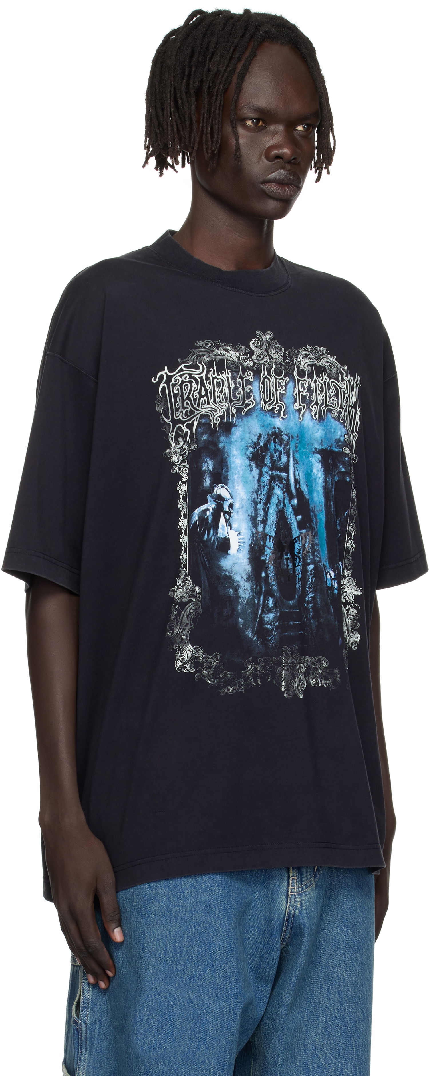 Tričko VETEMENTS Vetements Cradle of Filth Oversized T-Shirt Čierna | UCF76TR800B, 1