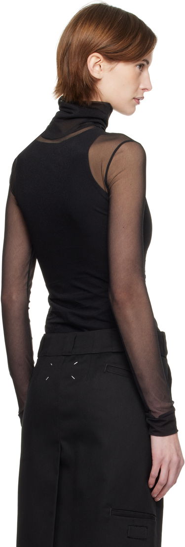 Sveter Maison Margiela Maison Margiela High-Neck Long Sleeve Bodysuit Čierna | S51NA0105 M20088, 2