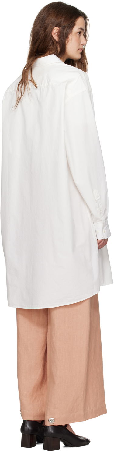 Košeľa Baserange Baserange Claude Shirt Midi Dress Biela | DROL-POU-SP25, 2