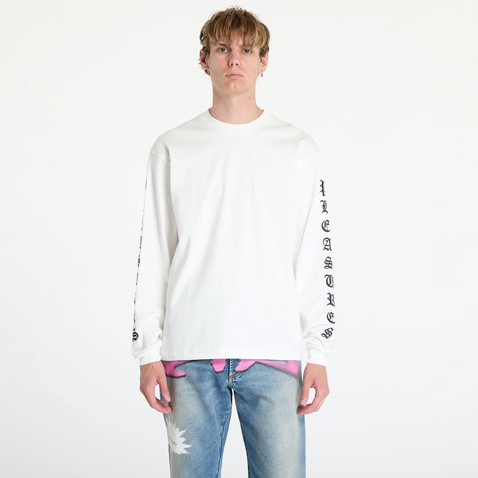 Oe Heavyweight Long Sleeve Tee White