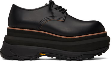 Oblečenie sacai sacai Leather Platform Oxfords Čierna | 25-03700M, 0
