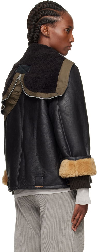 Bunda OUR LEGACY Our Legacy Blizzard Shearling Leather Jacket Čierna | W4259BN, 2