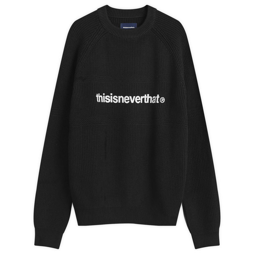 Sveter thisisneverthat T-Logo Knit Jumper Čierna | TN253KKNPK01-BLK