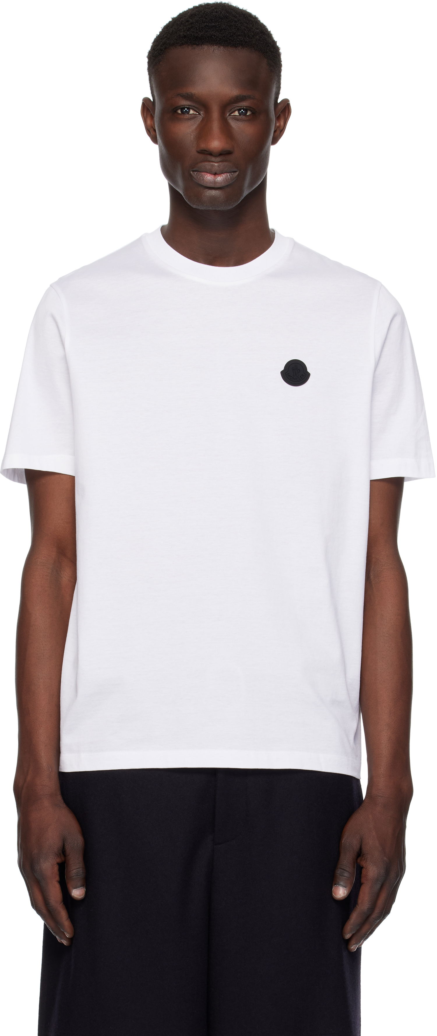 Tričko Moncler Moncler Cotton T-Shirt with Logo Biela | K10918C000738390Y, 0