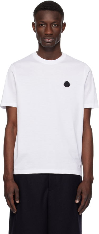 Tričko Moncler Moncler Cotton T-Shirt with Logo Biela | K10918C000738390Y, 0
