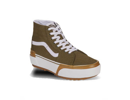 Skateboarding Vans Sk8-Hi Tapered Stacked "Canvas Dark Olive" W Hnedá | VN0005U2DOL1