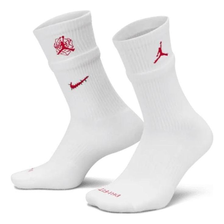 Ponožky Jordan Jordan x Teyana Taylor Cushioned Crew Socks Biela | FJ5940-100, 0